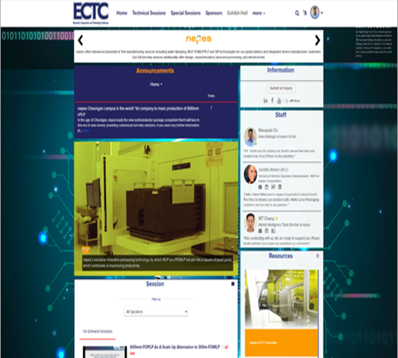 네패스, 2021 전자부품 및 기술 박람회(ECTC) 참여 이미지1